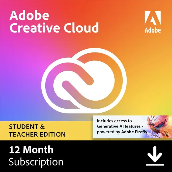 Creative Cloud for Windows/Mac, 1-Year Student & Teacher Subscription